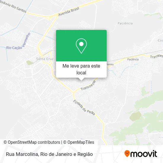Rua Marcolina mapa