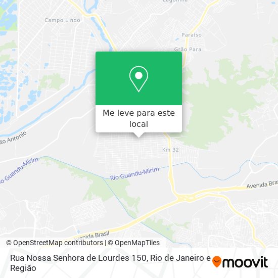Rua Nossa Senhora de Lourdes 150 mapa