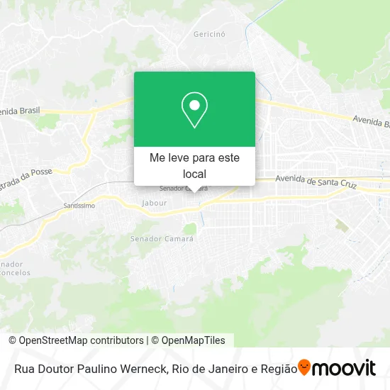 Rua Doutor Paulino Werneck mapa