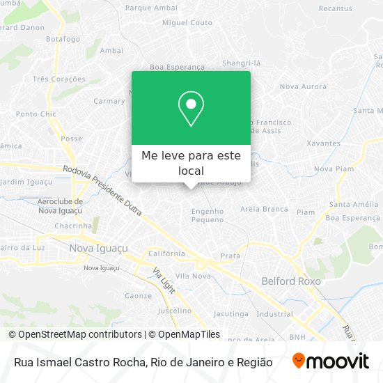 Rua Ismael Castro Rocha mapa