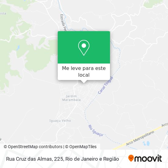 Rua Cruz das Almas, 225 mapa