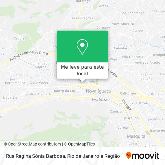 Rua Regina Sônia Barbosa mapa