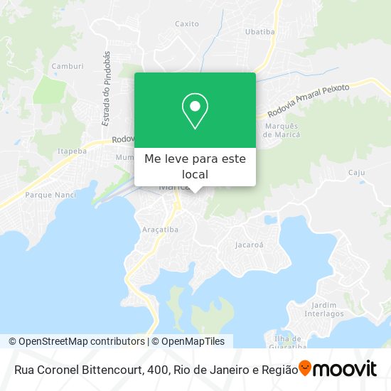 Rua Coronel Bittencourt, 400 mapa