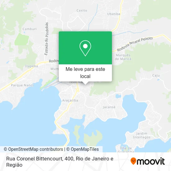 Rua Coronel Bittencourt, 400 mapa