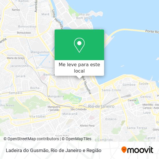 Ladeira do Gusmão mapa
