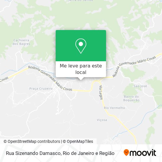 Rua Sizenando Damasco mapa