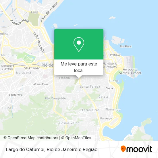 Largo do Catumbi mapa