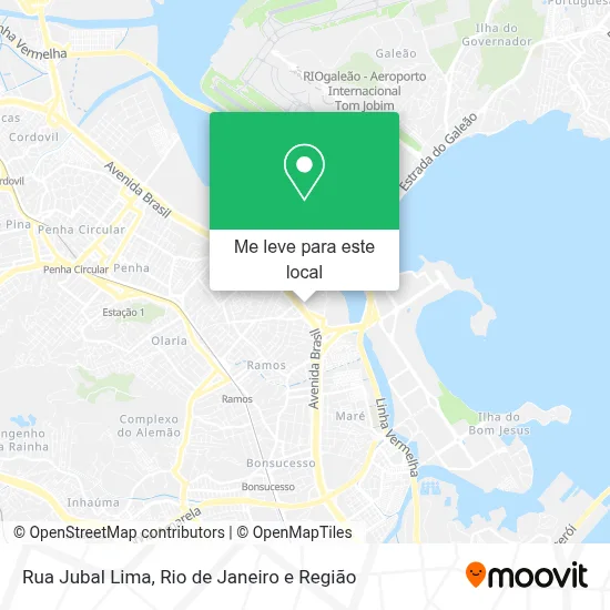 Rua Jubal Lima mapa