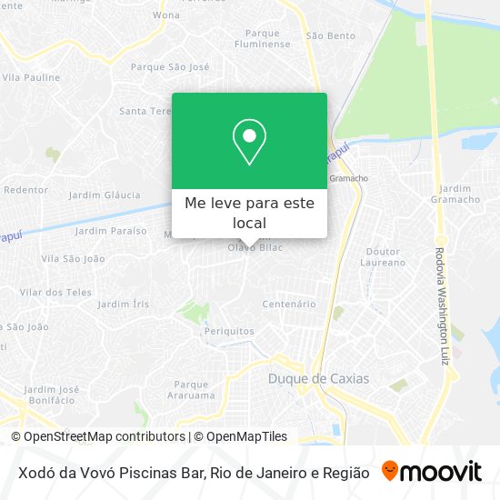 Xodó da Vovó Piscinas Bar mapa