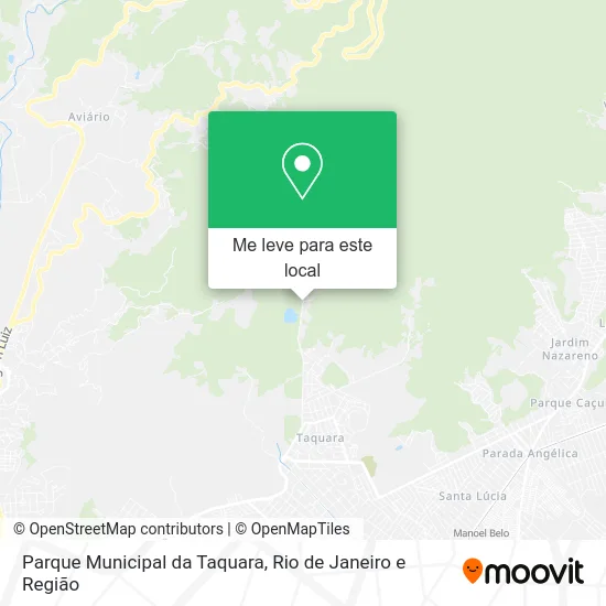 Parque Municipal da Taquara mapa