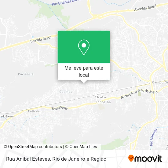 Rua Anibal Esteves mapa