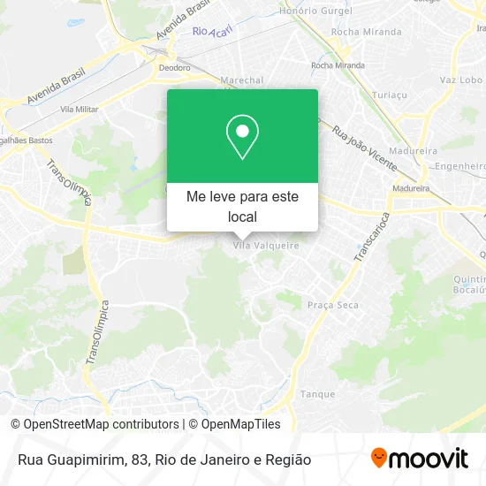 Rua Guapimirim, 83 mapa