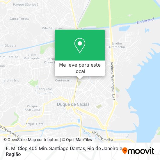E. M. Ciep 405 Min. Santiago Dantas mapa