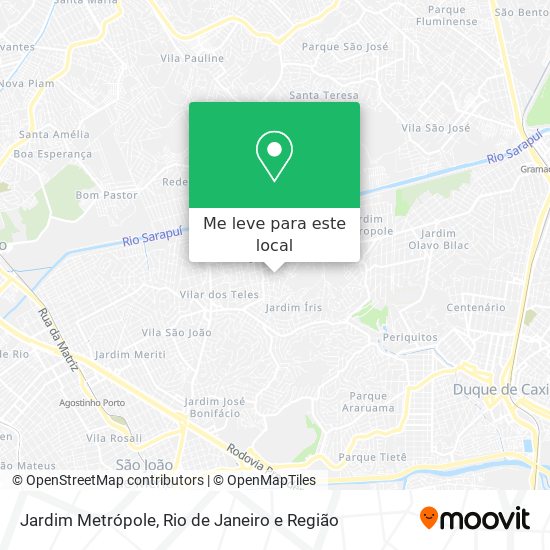 Jardim Metrópole mapa