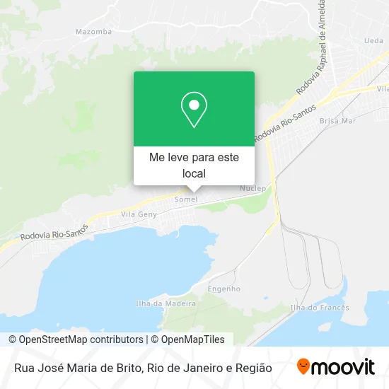 Rua José Maria de Brito mapa