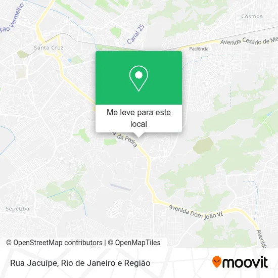 Rua Jacuípe mapa