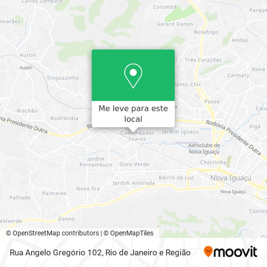 Rua Angelo Gregório 102 mapa