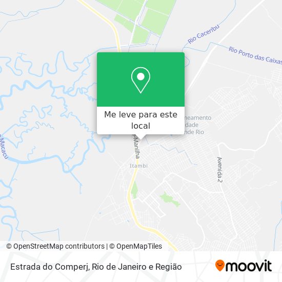 Estrada do Comperj mapa