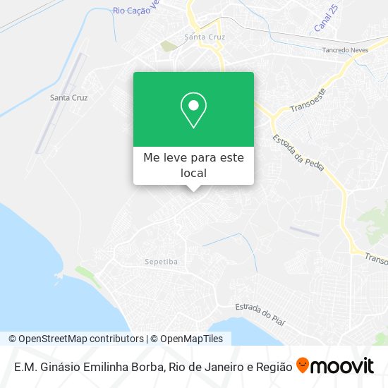 E.M. Ginásio Emilinha Borba mapa