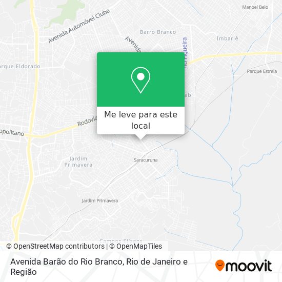 Avenida Barão do Rio Branco mapa