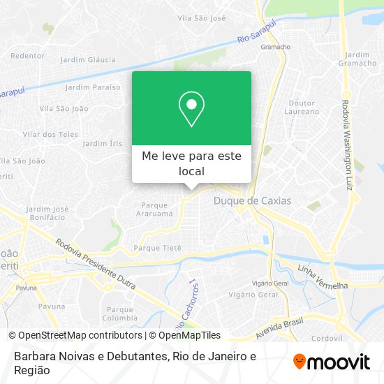 Barbara Noivas e Debutantes mapa