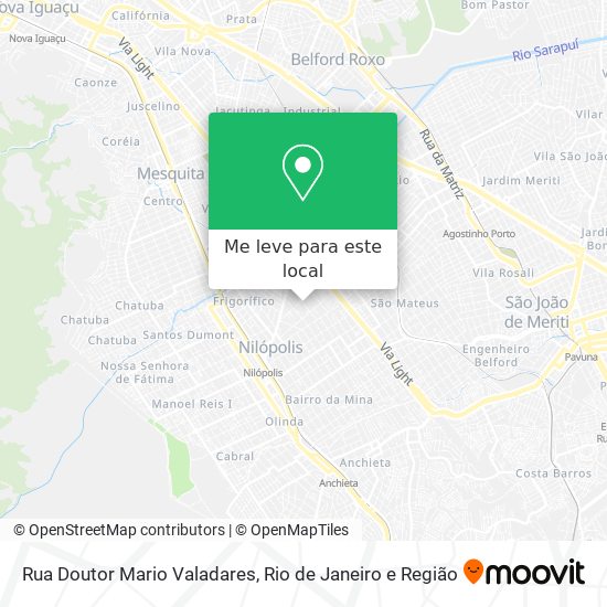 Rua Doutor Mario Valadares mapa