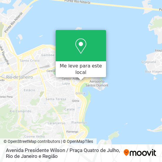 Avenida Presidente Wilson / Praça Quatro de Julho mapa
