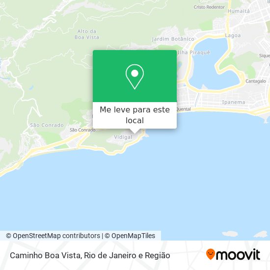 Caminho Boa Vista mapa