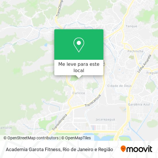 Academia Garota Fitness mapa