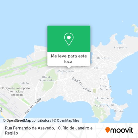 Rua Fernando de Azevedo, 10 mapa