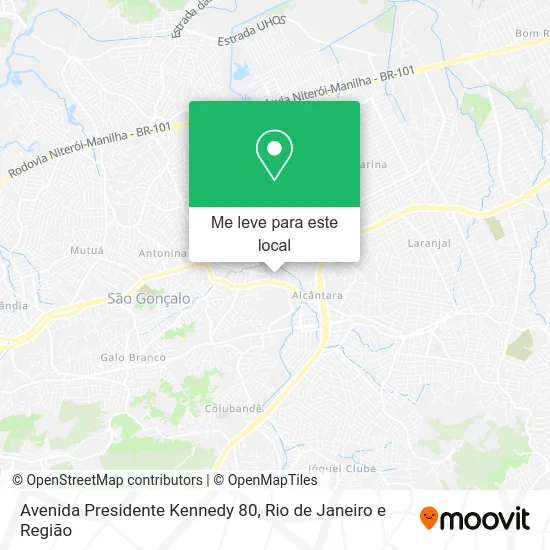 Avenida Presidente Kennedy 80 mapa