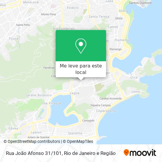 Rua João Afonso 31/101 mapa