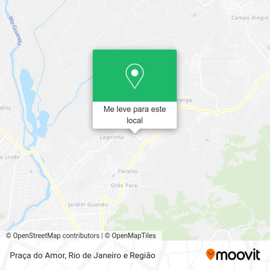 Praça do Amor mapa