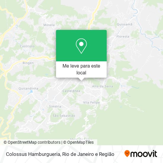 Colossus Hamburgueria mapa