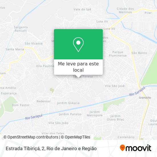 Estrada Tibiriçá, 2 mapa