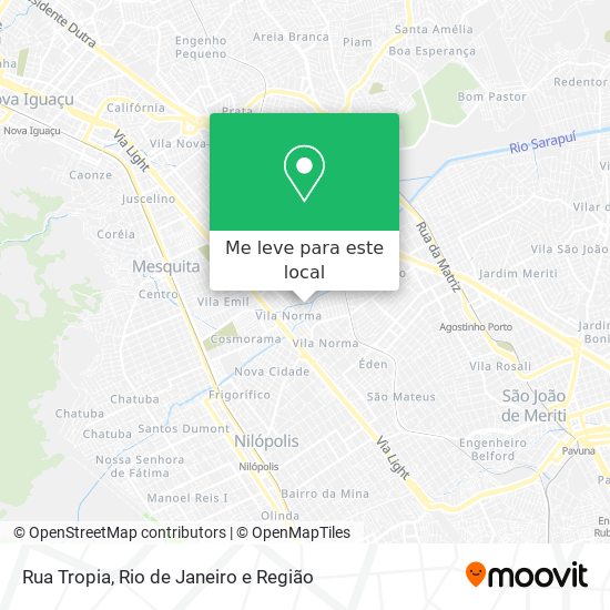Rua Tropia mapa
