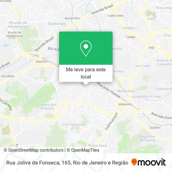 Rua Joliva da Fonseca, 165 mapa