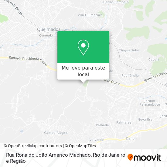 Rua Ronaldo João Américo Machado mapa