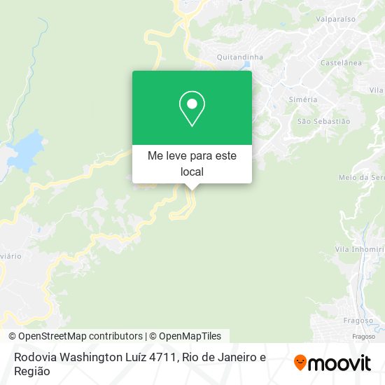 Rodovia Washington Luíz 4711 mapa