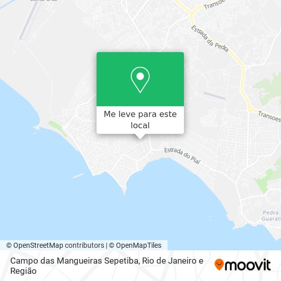 Campo das Mangueiras Sepetiba mapa