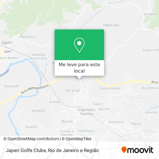 Japeri Golfe Clube mapa