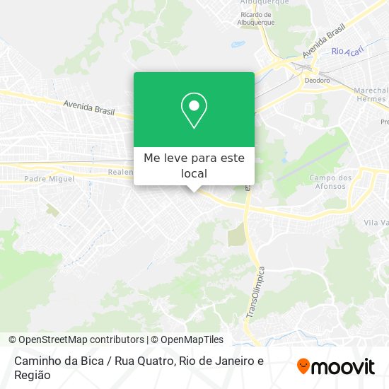 Caminho da Bica / Rua Quatro mapa