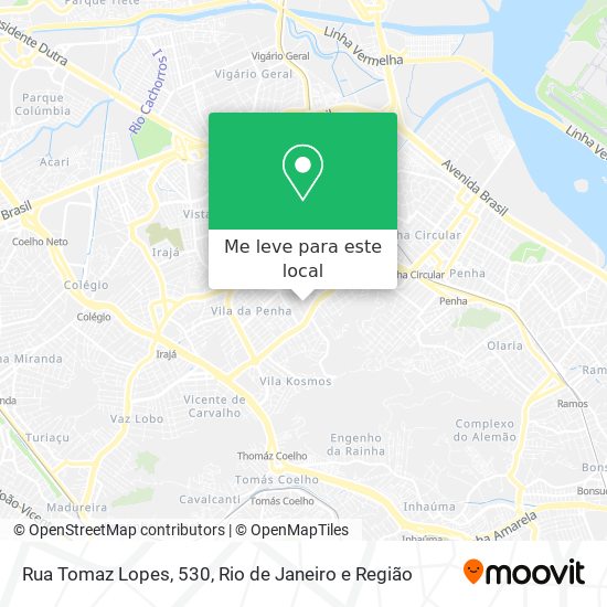 Rua Tomaz Lopes, 530 mapa