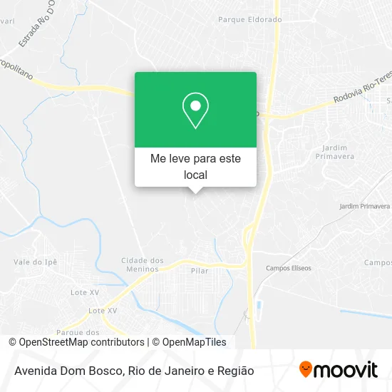 Avenida Dom Bosco mapa