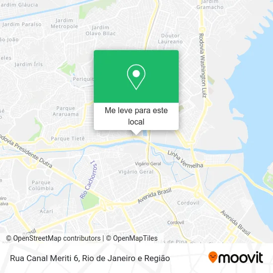 Rua Canal Meriti 6 mapa