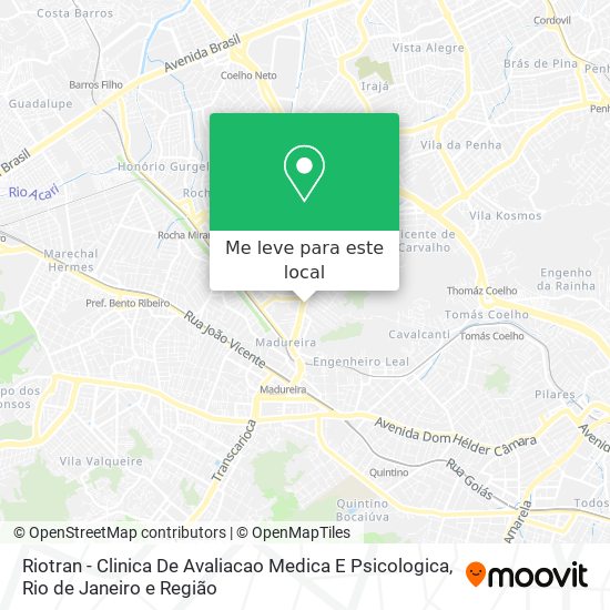 Riotran - Clinica De Avaliacao Medica E Psicologica mapa