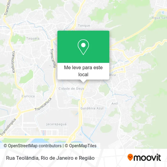 Rua Teolândia mapa