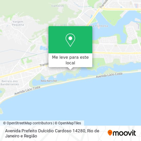 Avenida Prefeito Dulcídio Cardoso 14280 mapa