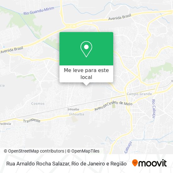 Rua Arnaldo Rocha Salazar mapa