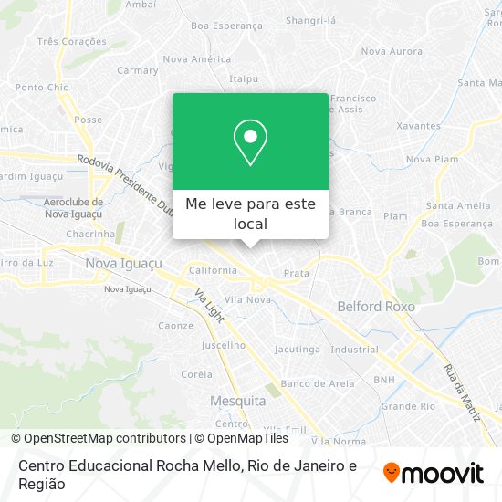 Centro Educacional Rocha Mello mapa